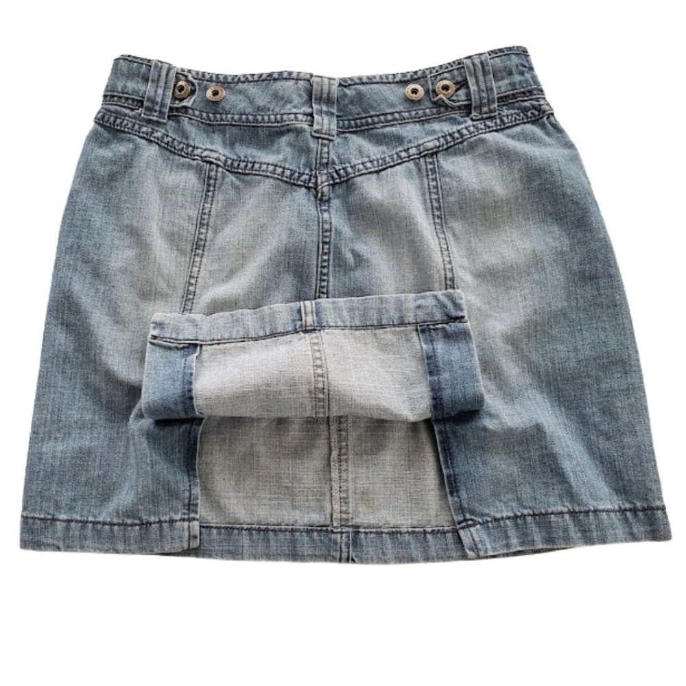 Tommy Hilfiger Vintage Short Mini Jean Skirt, Good Shape! No Flaws. SZ: 10 - Picture 9 of 11